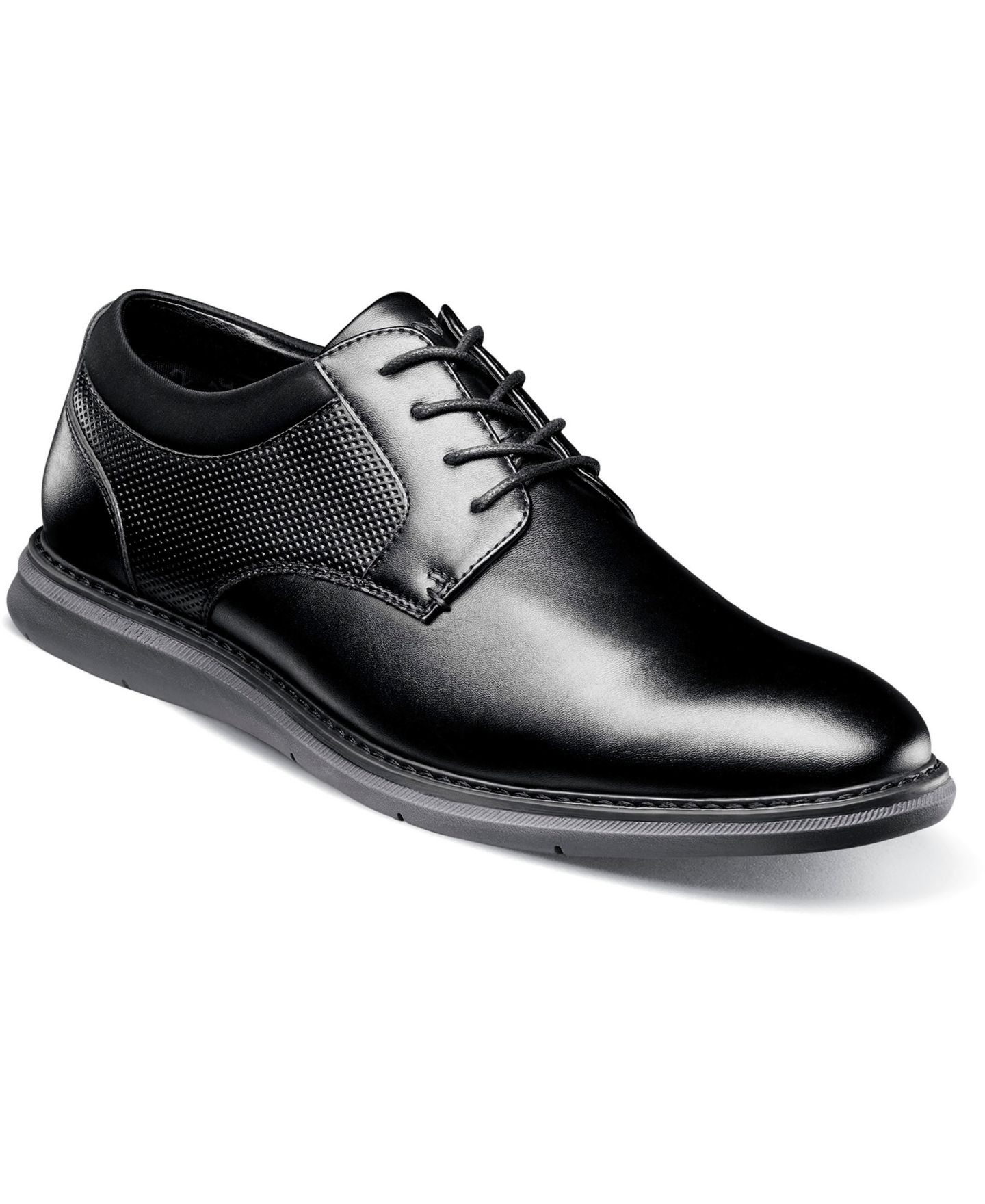 Мужские туфли Nunn Bush Chase Plain Toe Oxford, цвет: Чёрный — фото 1