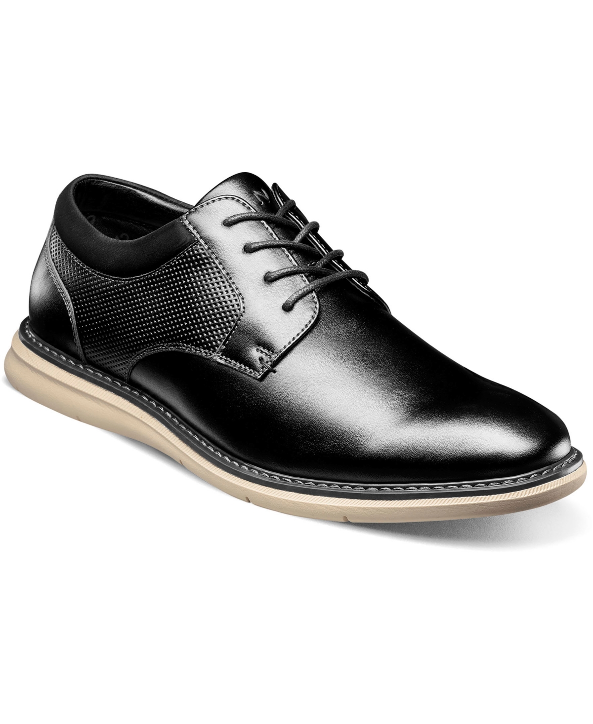 Shop Nunn Bush Men's Chase Plain Toe Oxford Shoes In Black Multi