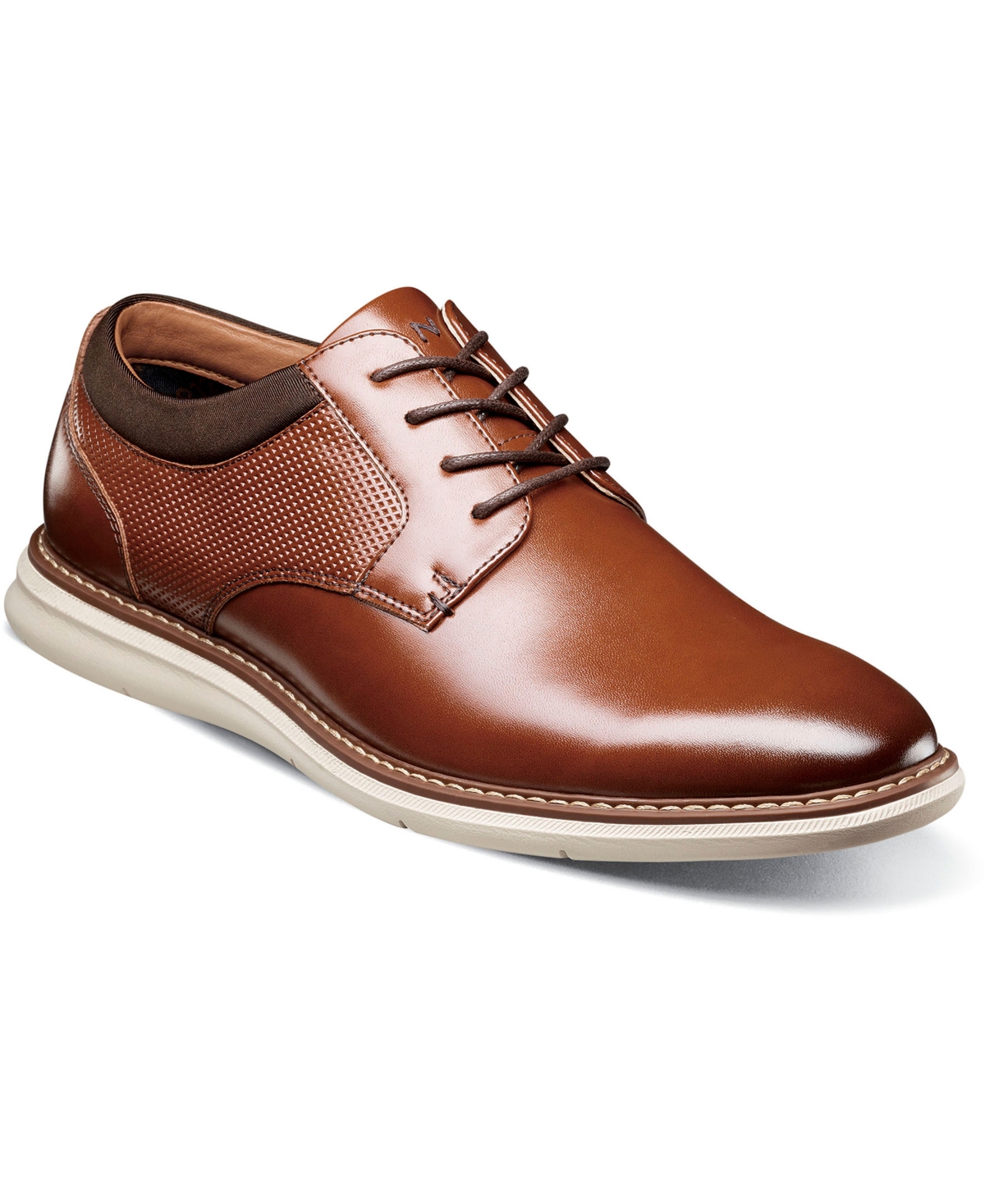 Nunn Bush Men's Chase Plain Toe Oxford Shoes In Cognac Multi