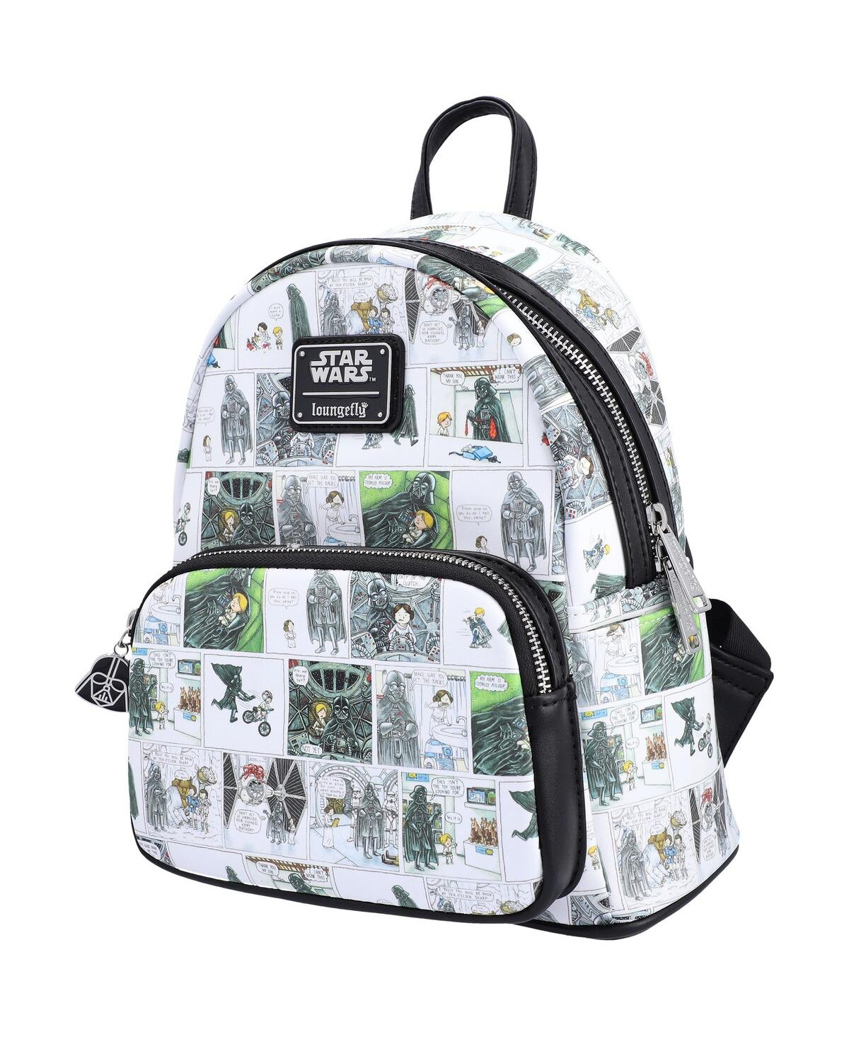 Loungefly Men's And Women's  Star Wars Darth Vader's I Am Your Father's Day Mini Backpack In White