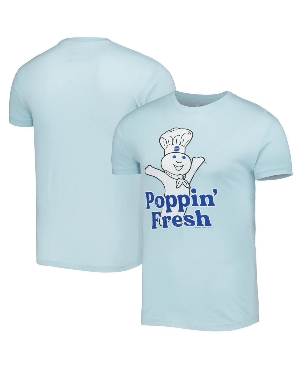 American Needle Men's And Women's  Light Blue Pillsbury Doughboy Brass Tacks T-shirt