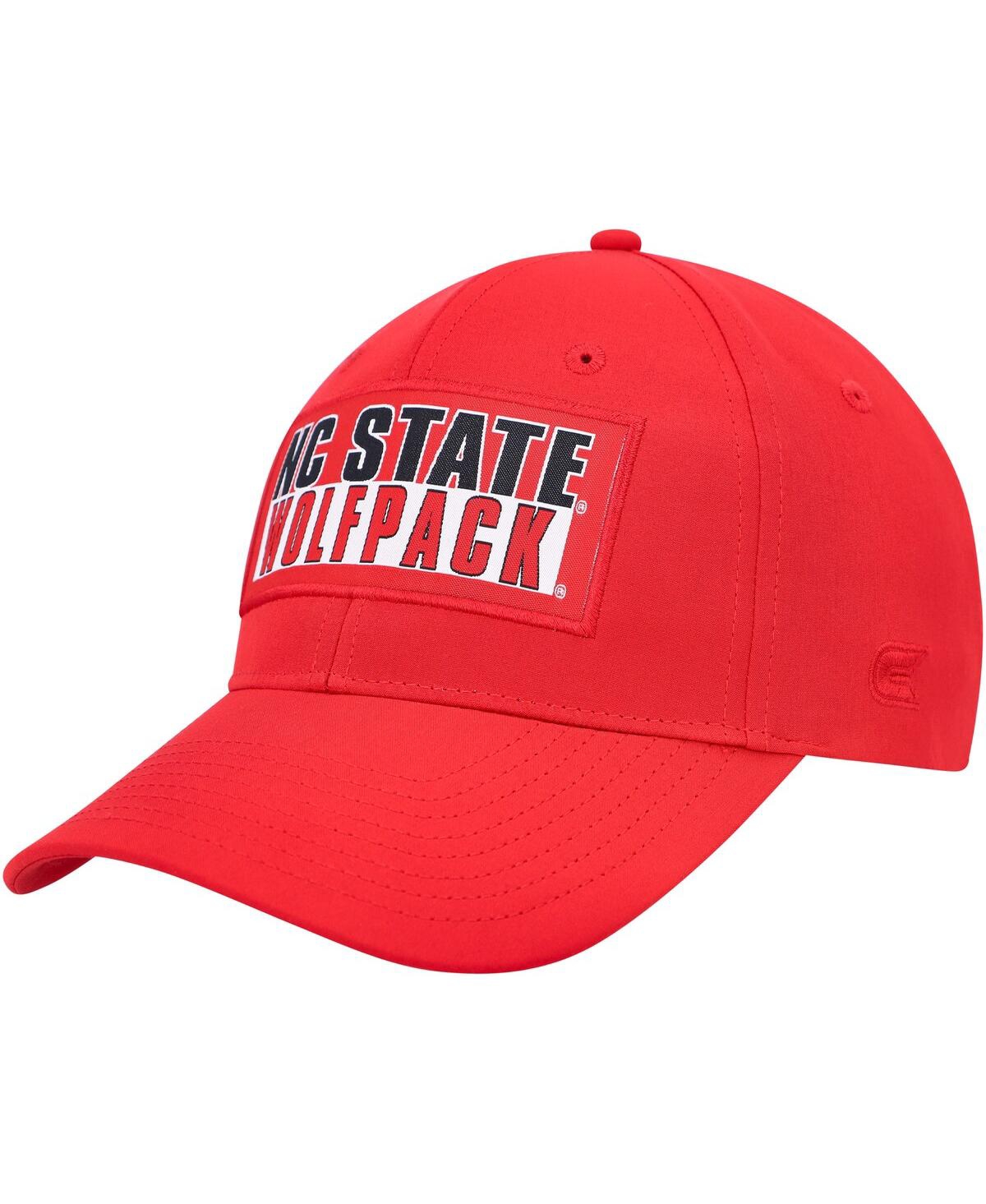 Shop Colosseum Men's  Red Nc State Wolfpack Positraction Snapback Hat