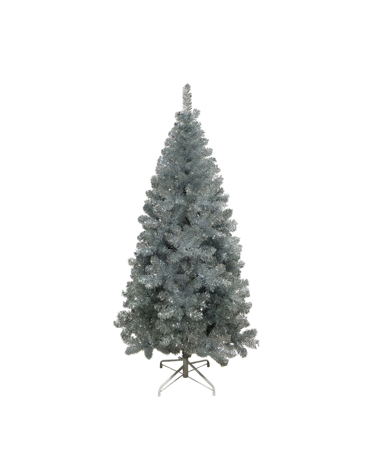Shop Kurt Adler 6' Point Pine Tree In Silver