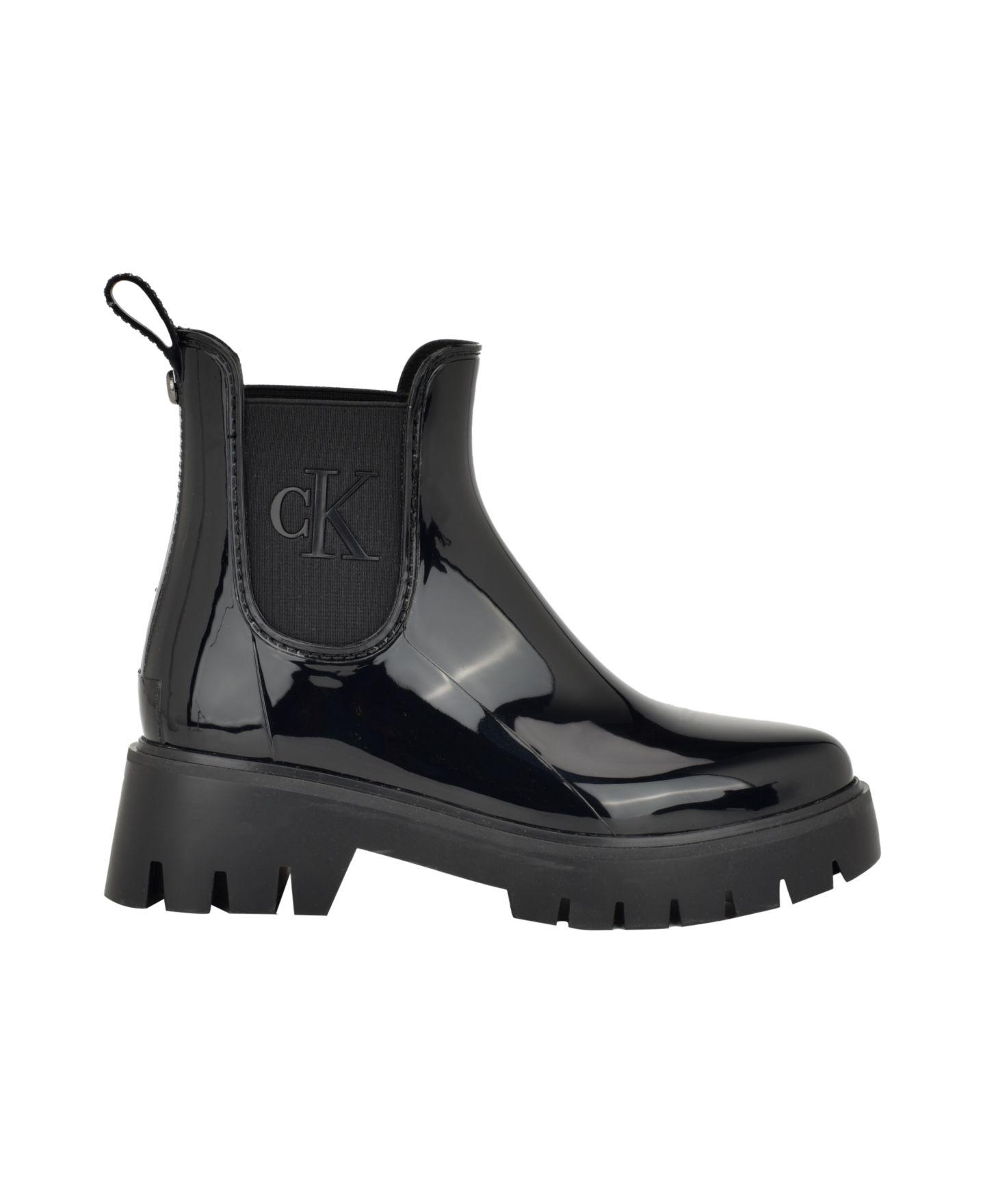 Женские ботинки Calvin Klein Wende Lug Sole Rain Boots, цвет: Чёрный — фото 2