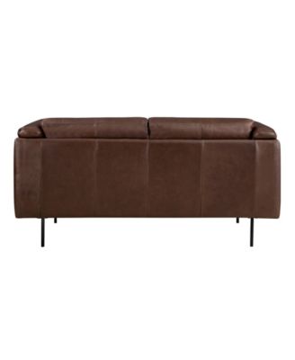 White Label Solaris 63" Leather Love Seat