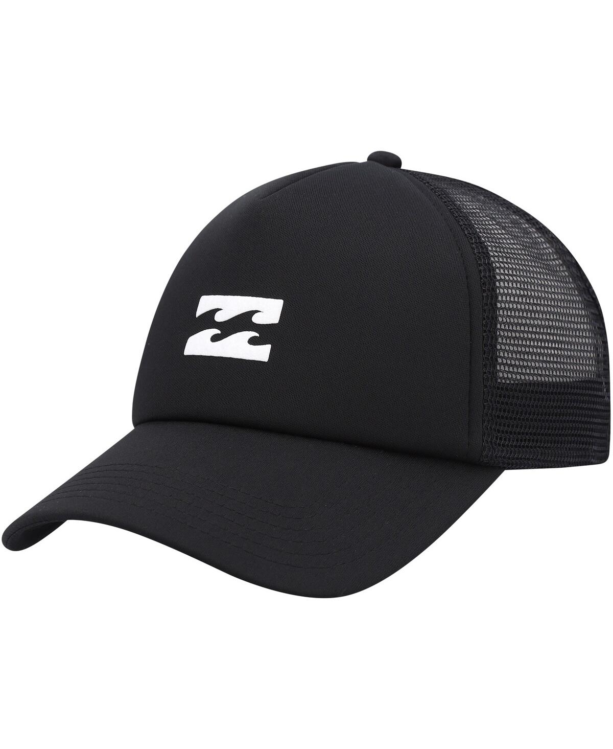 Billabong Men's  Black Podium Foam Front White Logo Trucker Snapback Hat
