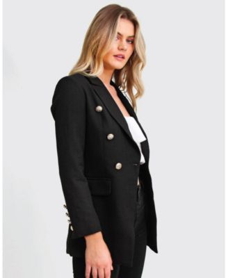 Princess Polina Textured Weave Blazer