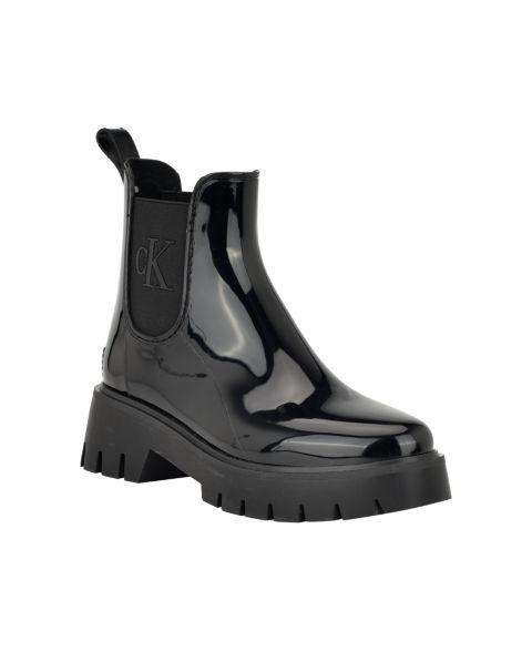 Женские ботинки Calvin Klein Wende Lug Sole Rain Boots, цвет: Чёрный