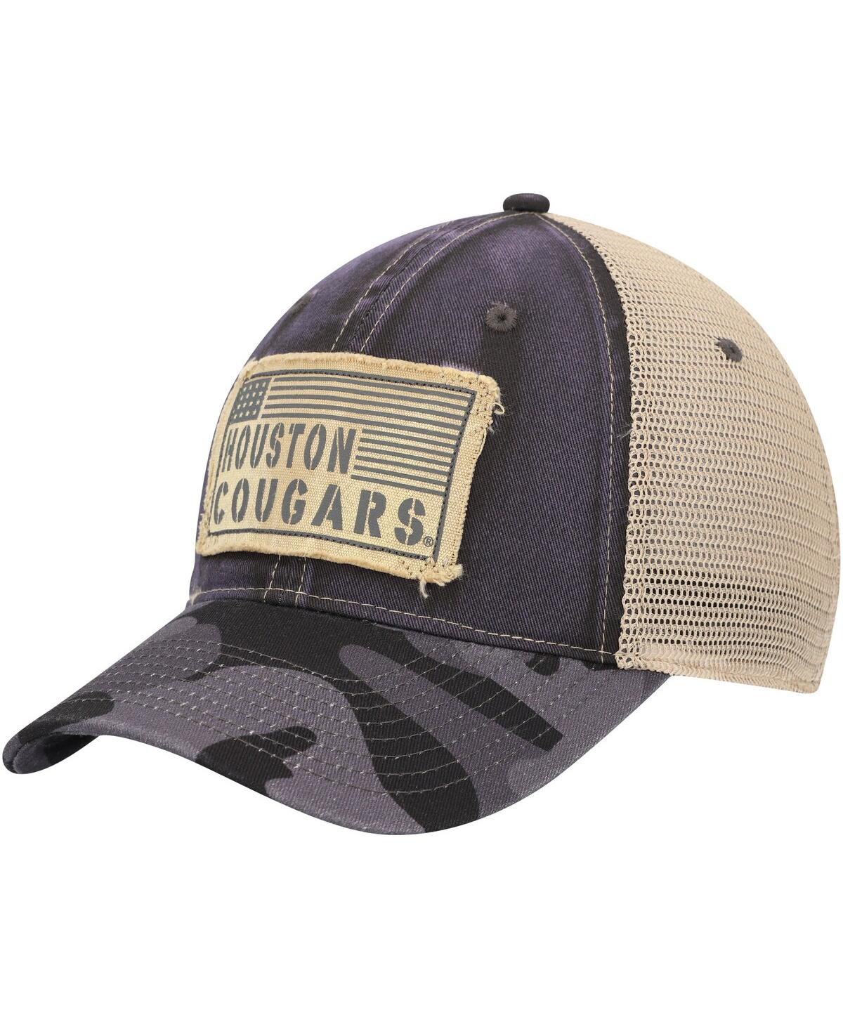 Colosseum Men's  Charcoal Houston Cougars Oht Military-inspired Appreciation United Trucker Snapback In Charcoal