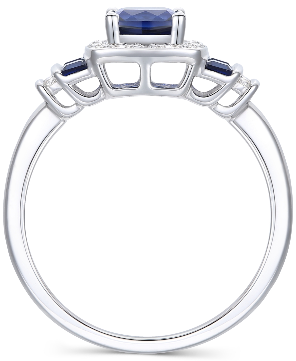 Lab-Grown Opal (3/8 ct. t.w.) & Lab-Grown White(1/6 ct. t.w.) Statement Ring in 14k Rose Gold-Plated Sterling Silver (Also in Lab-Grown Ruby