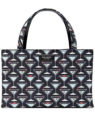kate spade new york - Sam Icon Martini Printed Fabric Small Tote