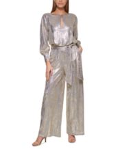 Gold dressy jumpsuit sales