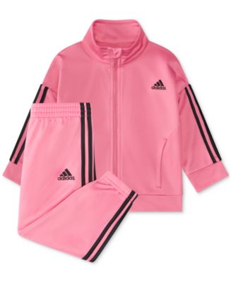 adidas Baby Girls Essential Tricot Jacket and Pants 2 Piece Set Macy s