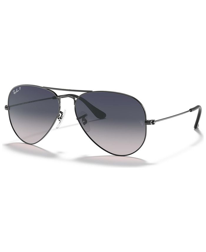 Ray-Ban Polarized Sunglasses , RB3025 AVIATOR GRADIENT & Reviews -  Sunglasses by Sunglass Hut - Handbags & Accessories - Macy's