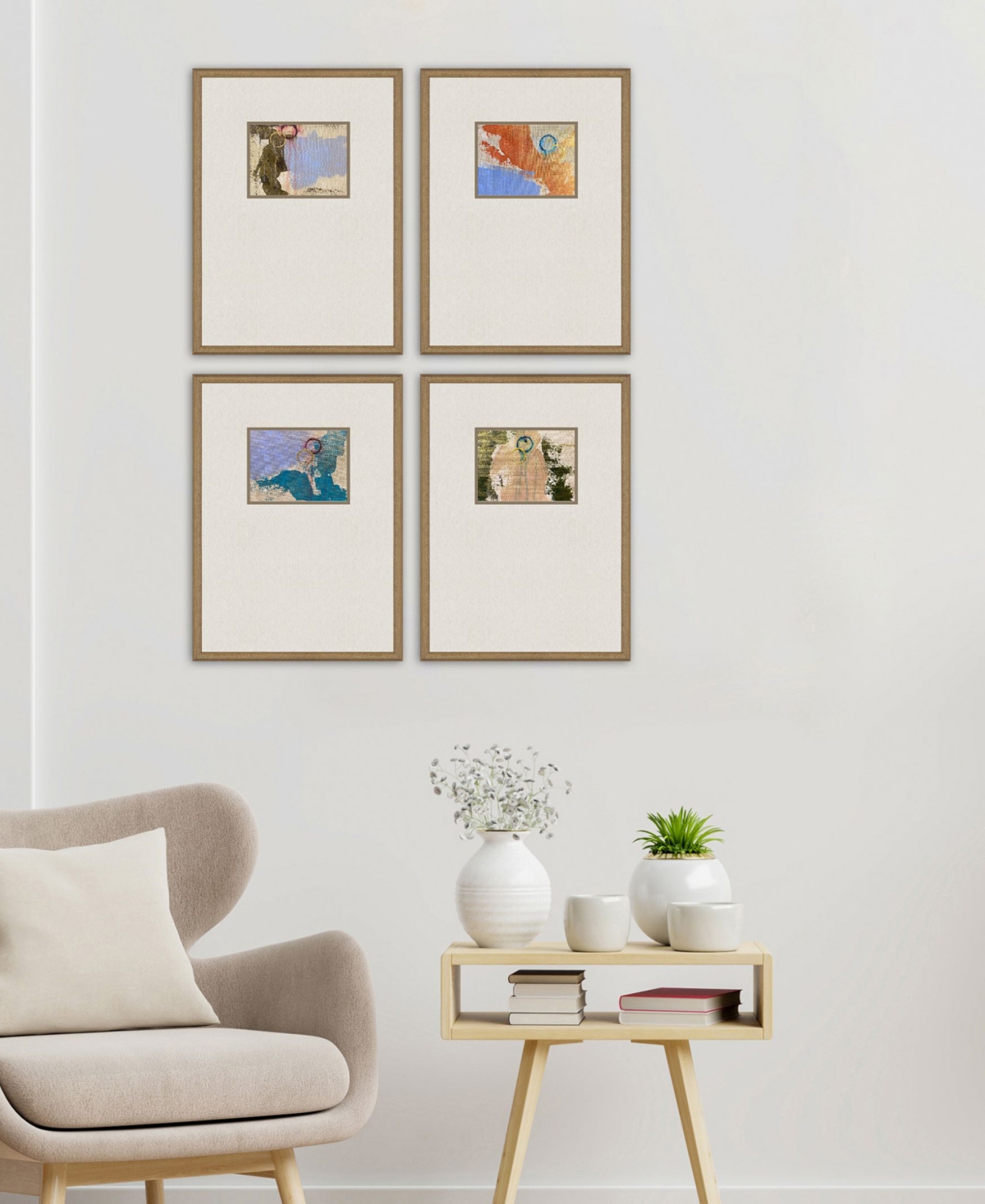 Shop Paragon Picture Gallery Discovery Ii Framed Art, Set Of 4 In Beige