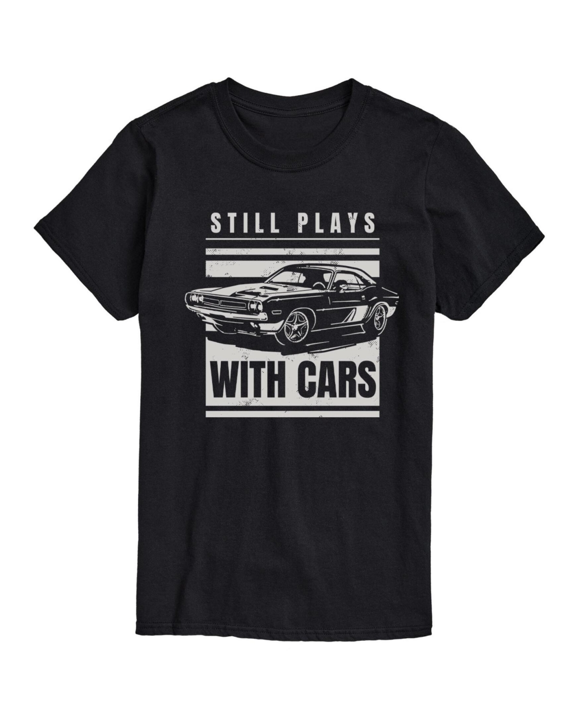 Men's Still Play With Cars Short Sleeve T-shirt - Black