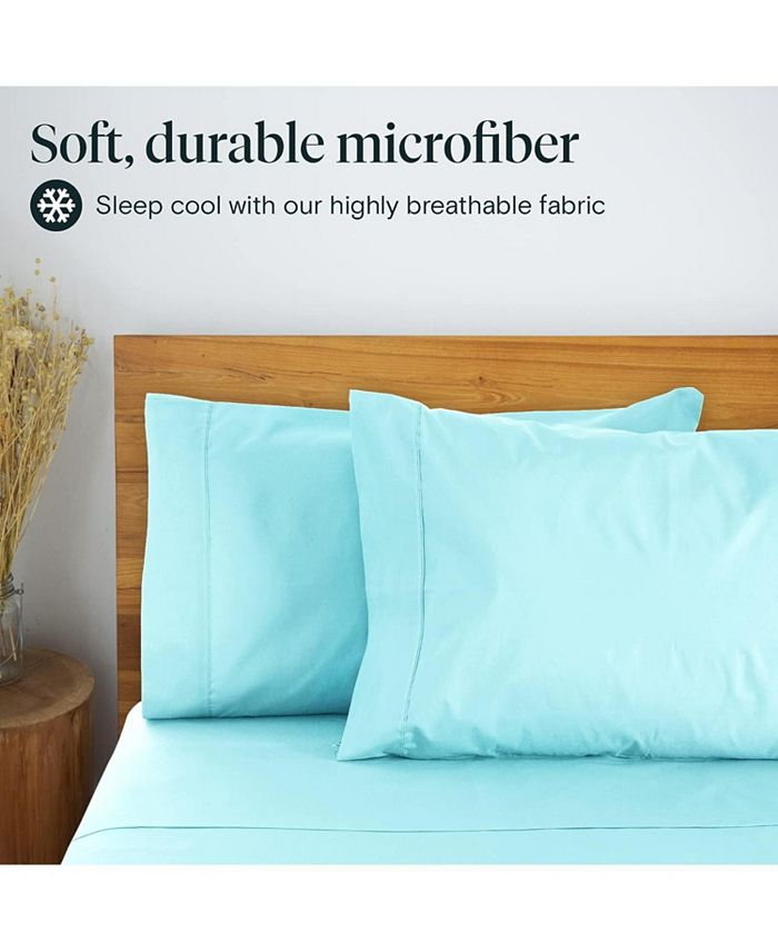 2PC Queen Rayon From Bamboo Solid Performance Pillowcase Set