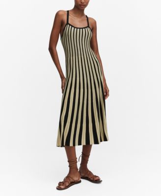 MANGO Women's Striped Jersey Dress - Macy's