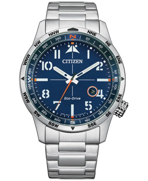 Мужские часы Citizen Eco-Drive Weekender Stainless Steel Bracelet Watch 43mm