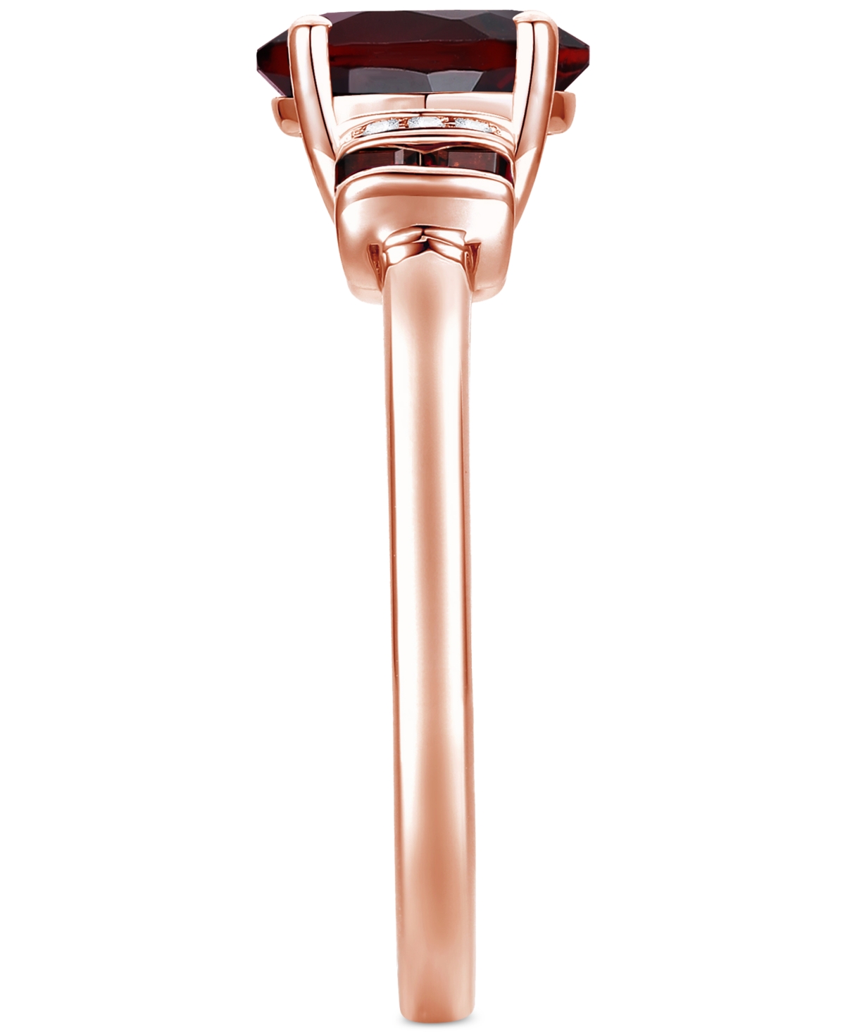 Amethyst (1-1/2 ct. t.w.) & Lab-Grown White Sapphire (1/20 ct. t.w.) Statement Ring in 14k Gold-Plated Sterling Silver (Also in Additional Gemstones)