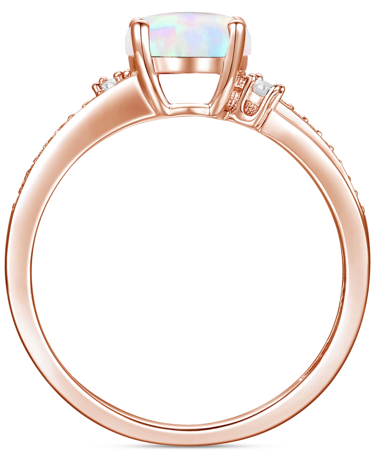 Amethyst (1-1/2 ct. t.w.) & Lab-Grown White Sapphire (1/8 ct. t.w.) Swirl Ring in 14k Gold-Plated Sterling Silver (Also in Additional Gemstones) - Opa