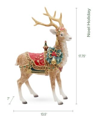 Noel Holiday Grand Deer Figurine, 17.75-in