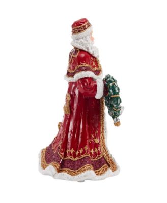 Noel Holiday Musical Santa Figurine, 11-inch