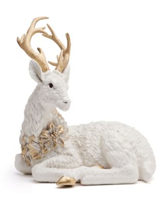 Bonita Resting Deer Figurine, 10.5-inch