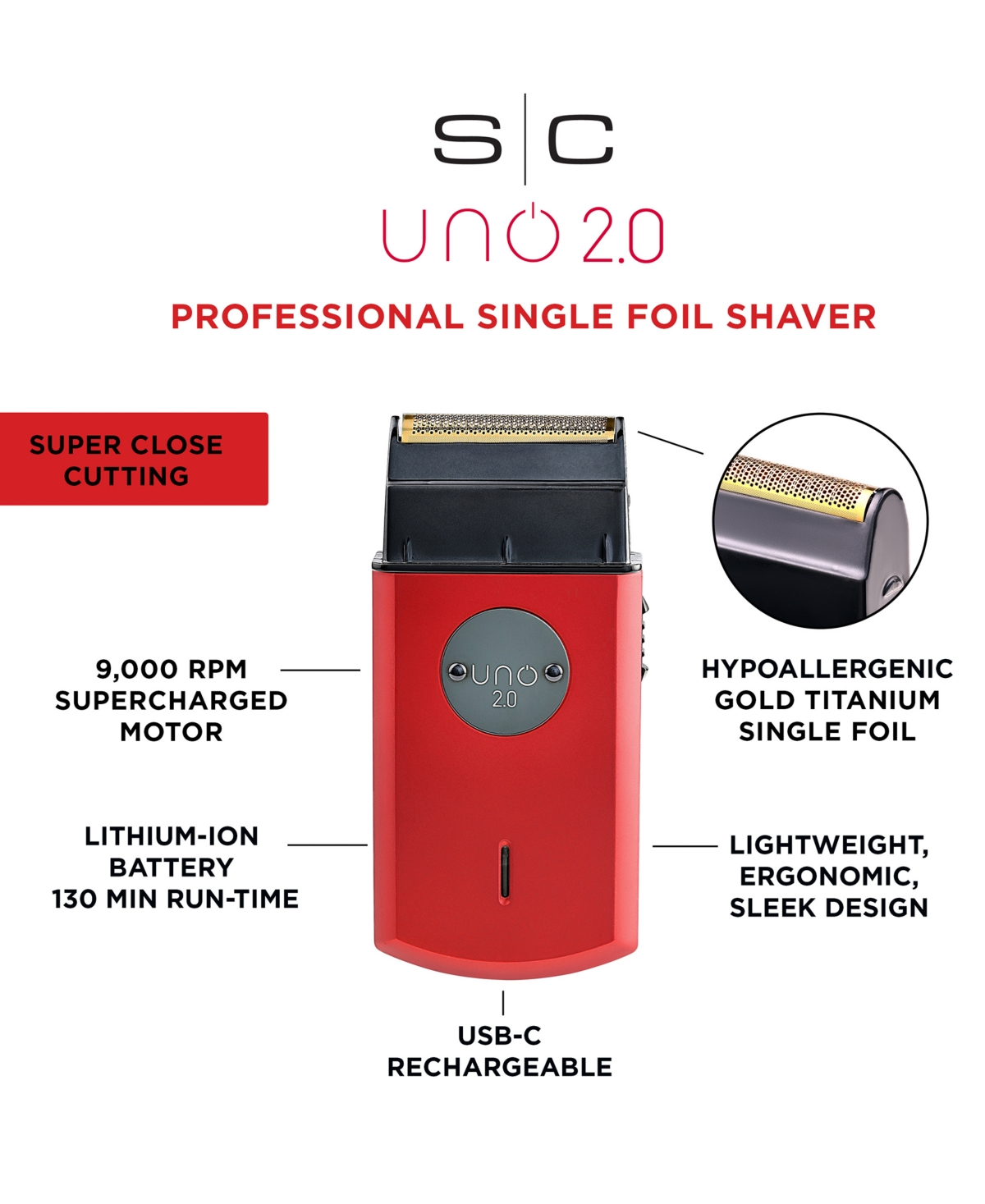 Stylecraft Professional Uno 2.0 Travel-size Single Foil Electric Shaver In No Color