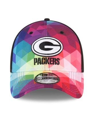 Men's and Women's Multicolor, Black Green Bay Packers 2023 NFL Crucial Catch 39THIRTY Flex Hat