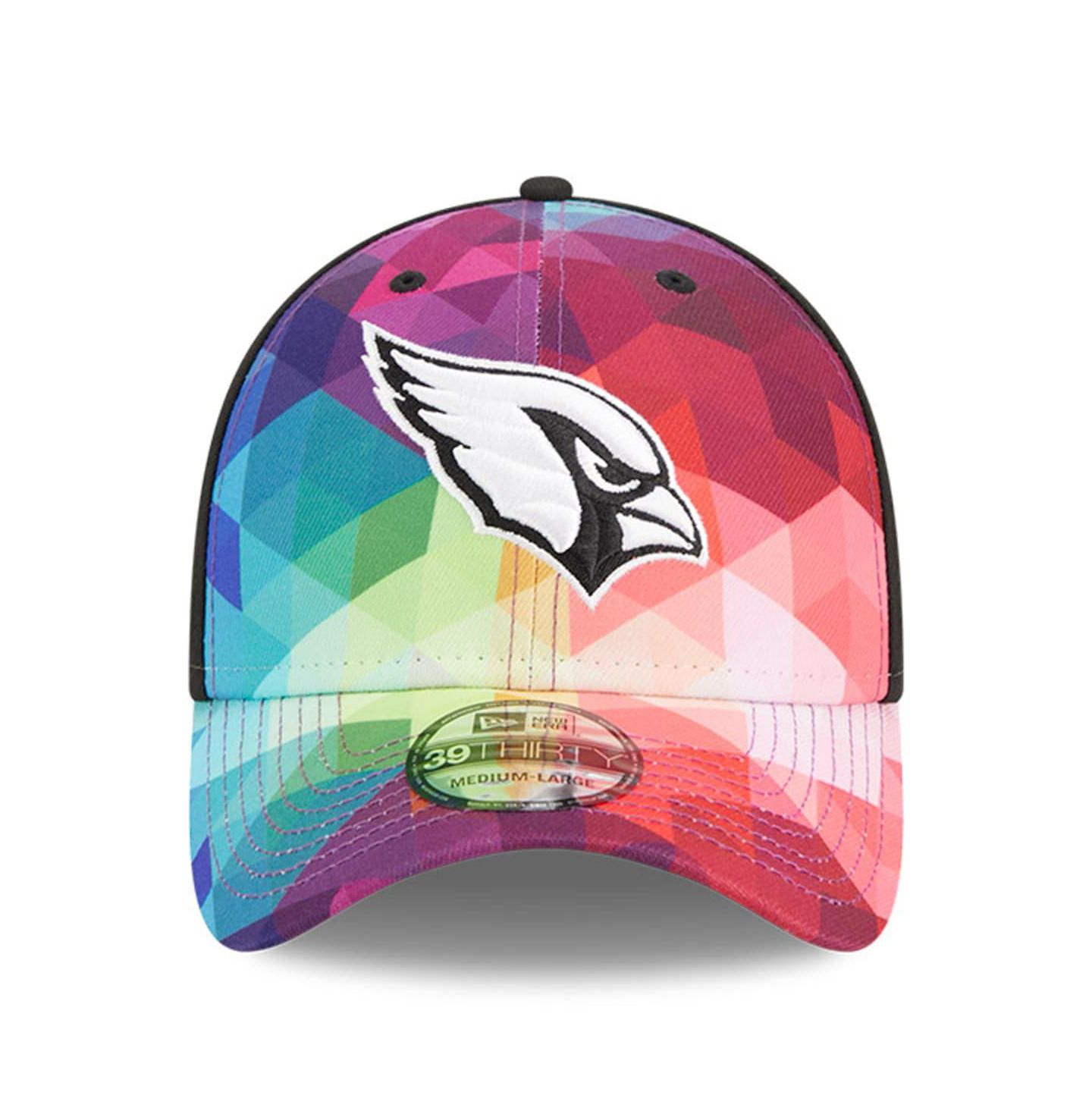 Кепка New Era Multicolor, Black Arizona Cardinals 2023 NFL Crucial Catch 39THIRTY Flex Hat — фото 2