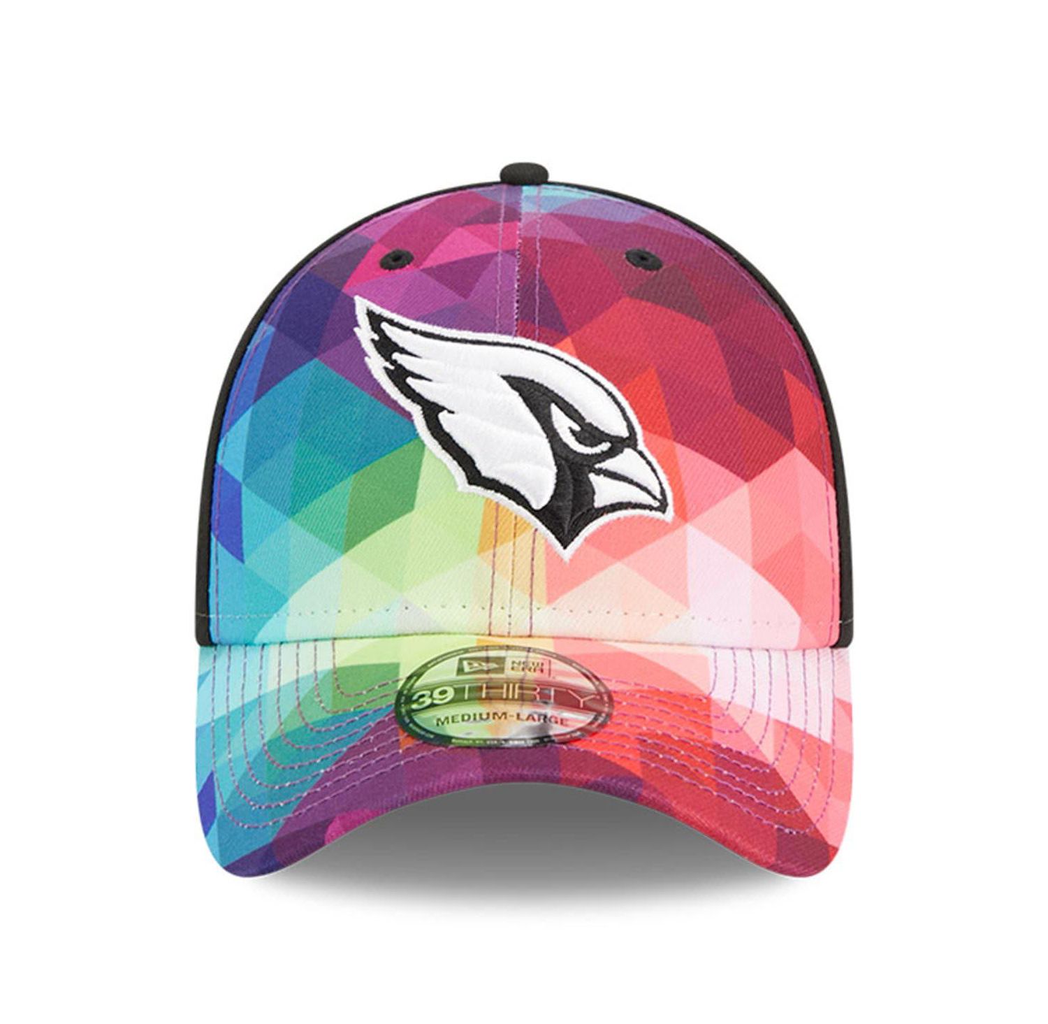 Men's and Women's Multicolor, Black Arizona Cardinals 2023 NFL Crucial Catch 39THIRTY Flex Hat