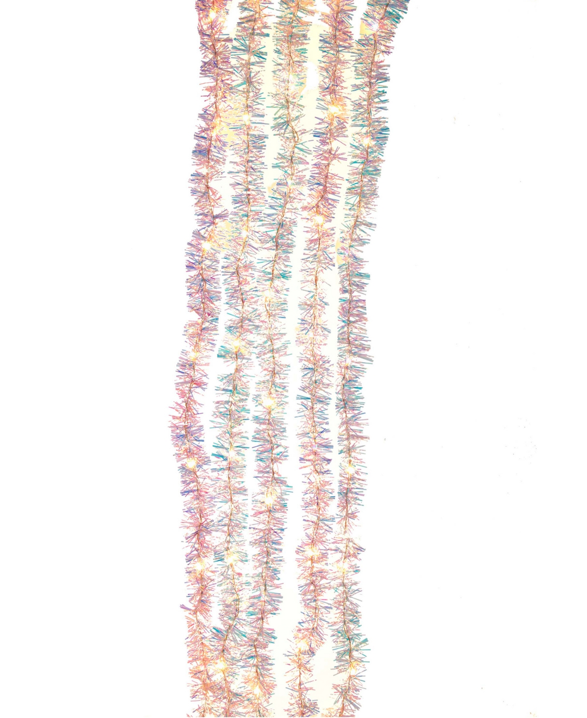 Kurt S. Adler Warm Iridescent Tinsel Cascade Light Set