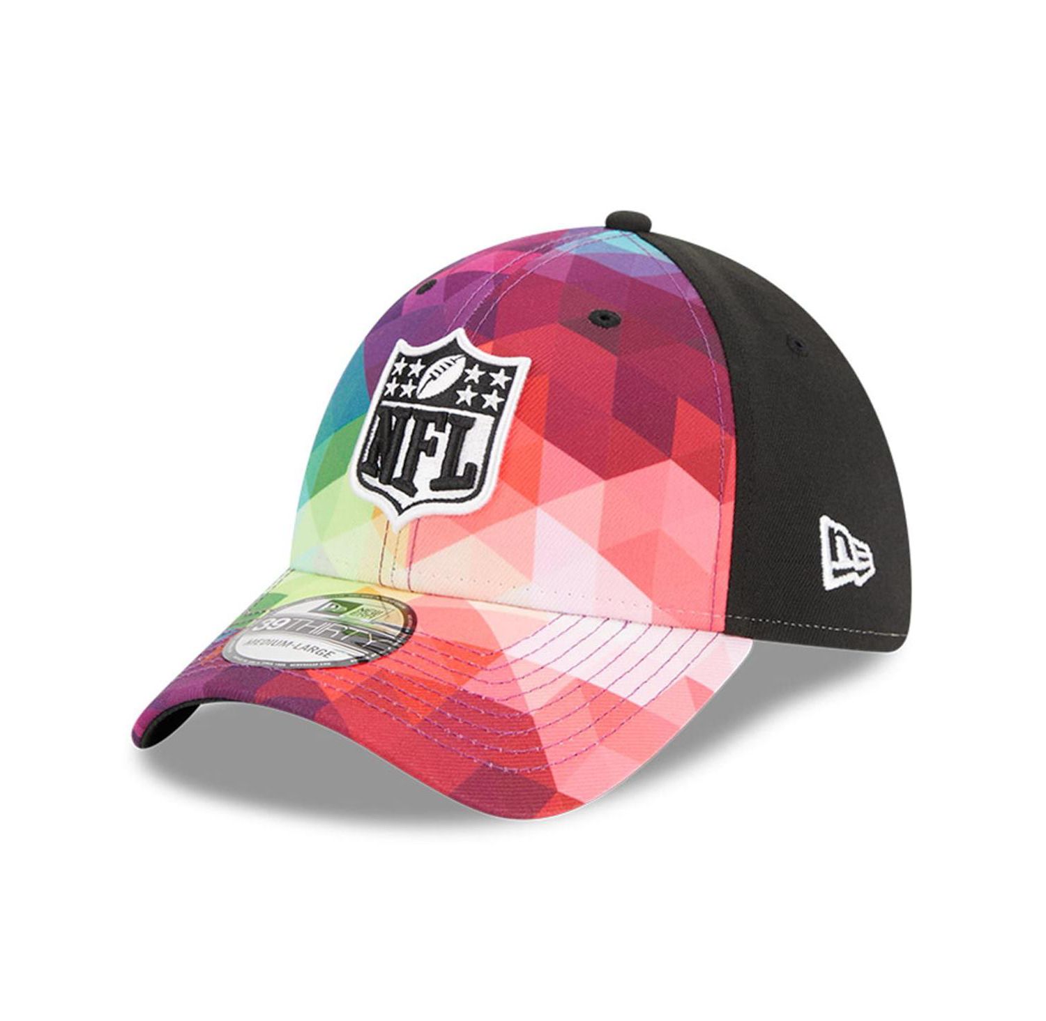 Men's and Women's Multicolor, Black Shield Merchandise 2023 NFL Crucial Catch 39THIRTY Flex Hat