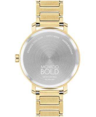 Women's Bold Evolution 2.0 Swiss Quartz Ionic Plated Light Gold-Tone 2 Steel Watch 34mm