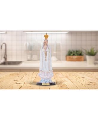 16"H Our Lady of Fatima Statue Our Lady of The Holy Rosary of Fatima Holy Figurine Religious Decoration Home Decor Perfect Gift for House Warming, Holidays and Birthdays