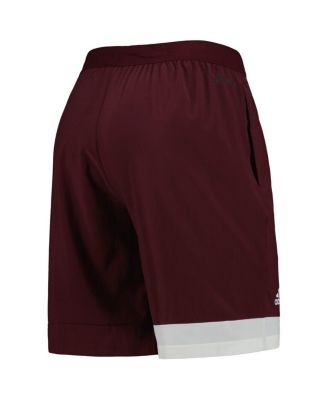 Men's Maroon Mississippi State Bulldogs AEROREADY Training Shorts