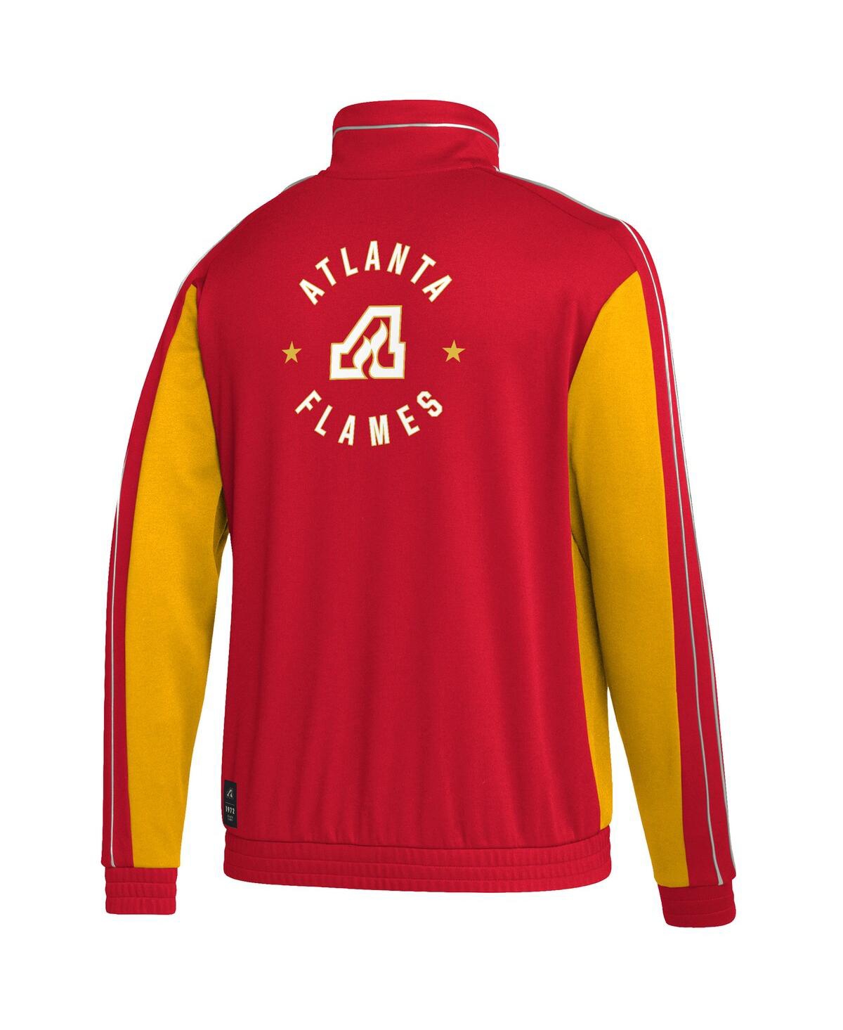 Shop Adidas Originals Men's Adidas Red Atlanta Flames Team Classics Half-zip Jacket