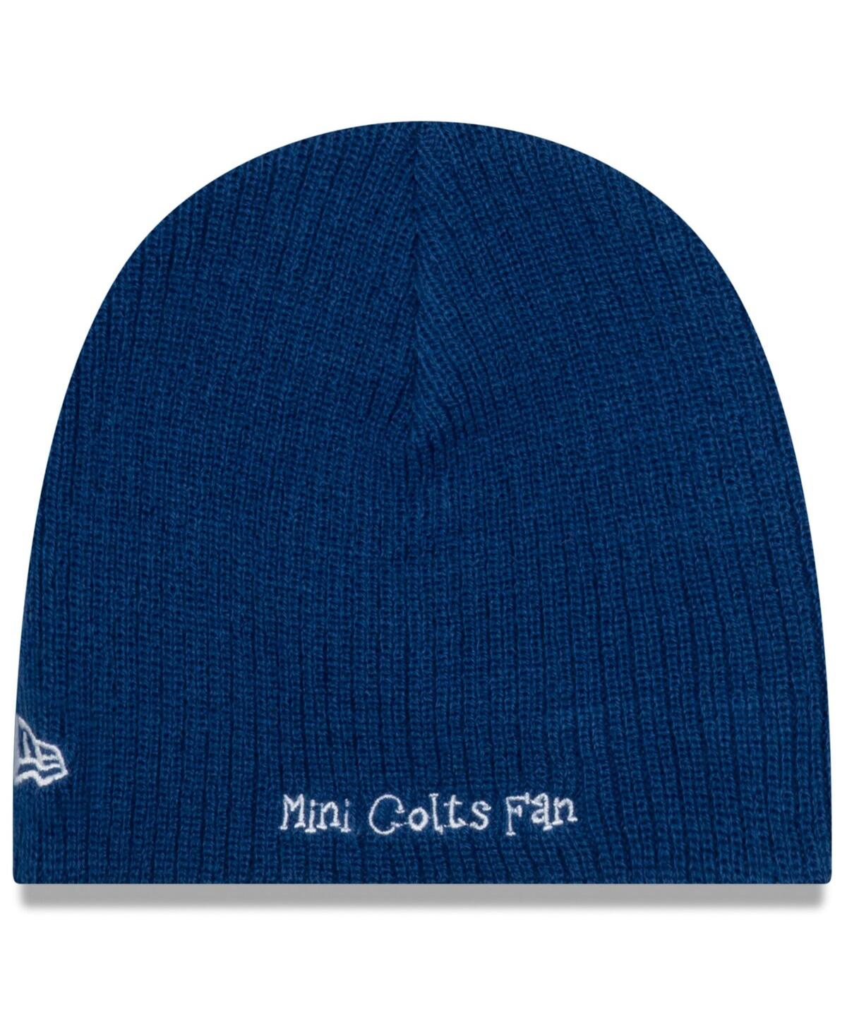 Shop New Era Infant Boys And Girls  Royal Indianapolis Colts Mini Fan Beanie