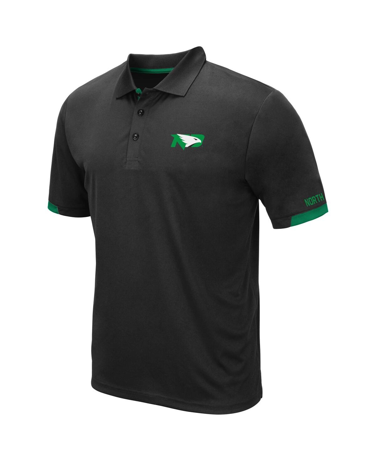 Shop Colosseum Men's  Black North Dakota Santry Lightweight Polo Shirt