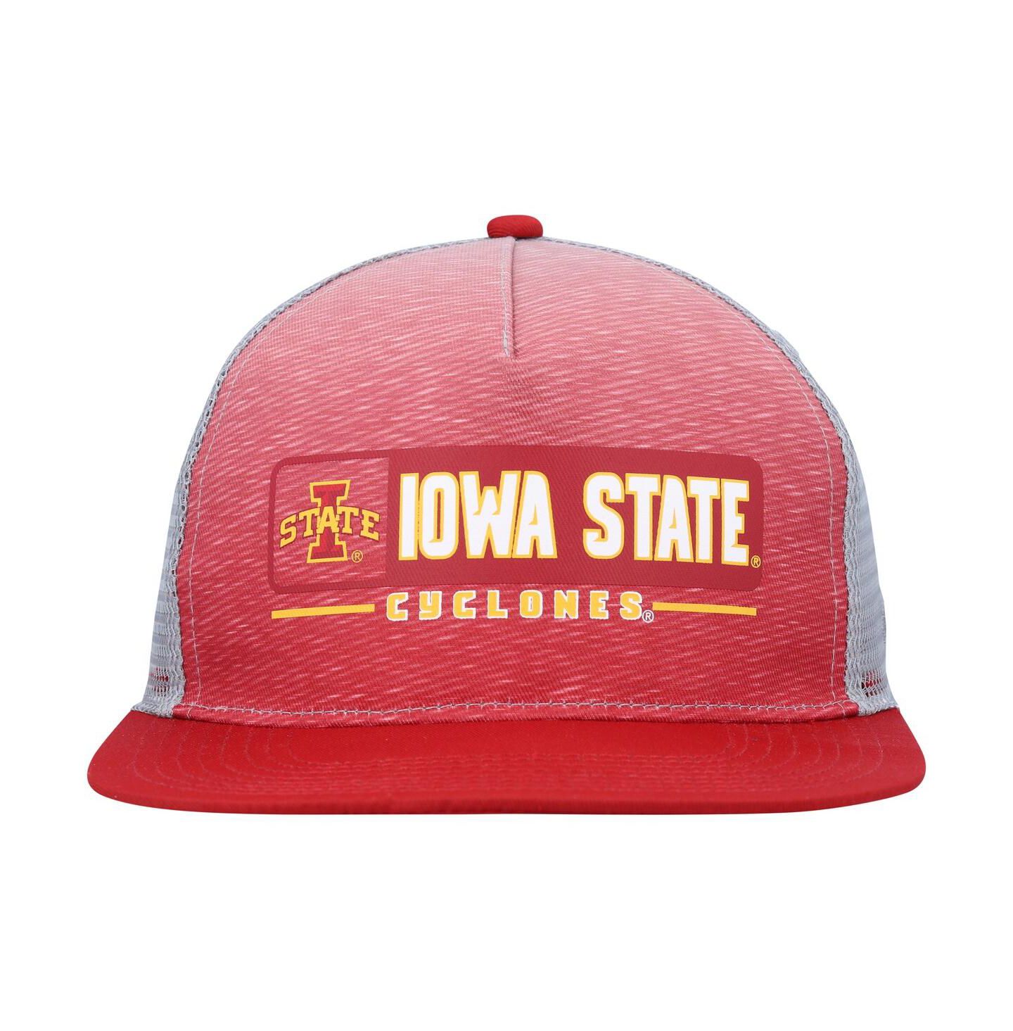 Мужская кепка Colosseum Cardinal, Gray Iowa State Cyclones Snapback Hat — фото 2
