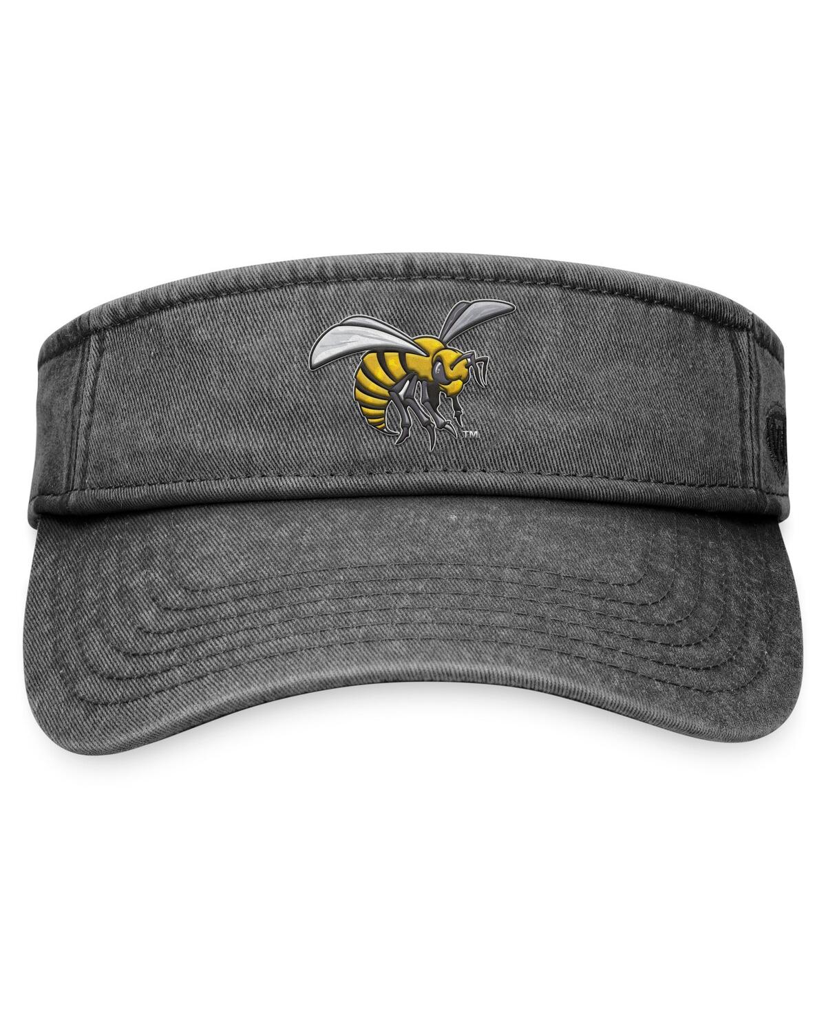 Shop Top Of The World Men's  Black Alabama State Hornets Terry Adjustable Visor