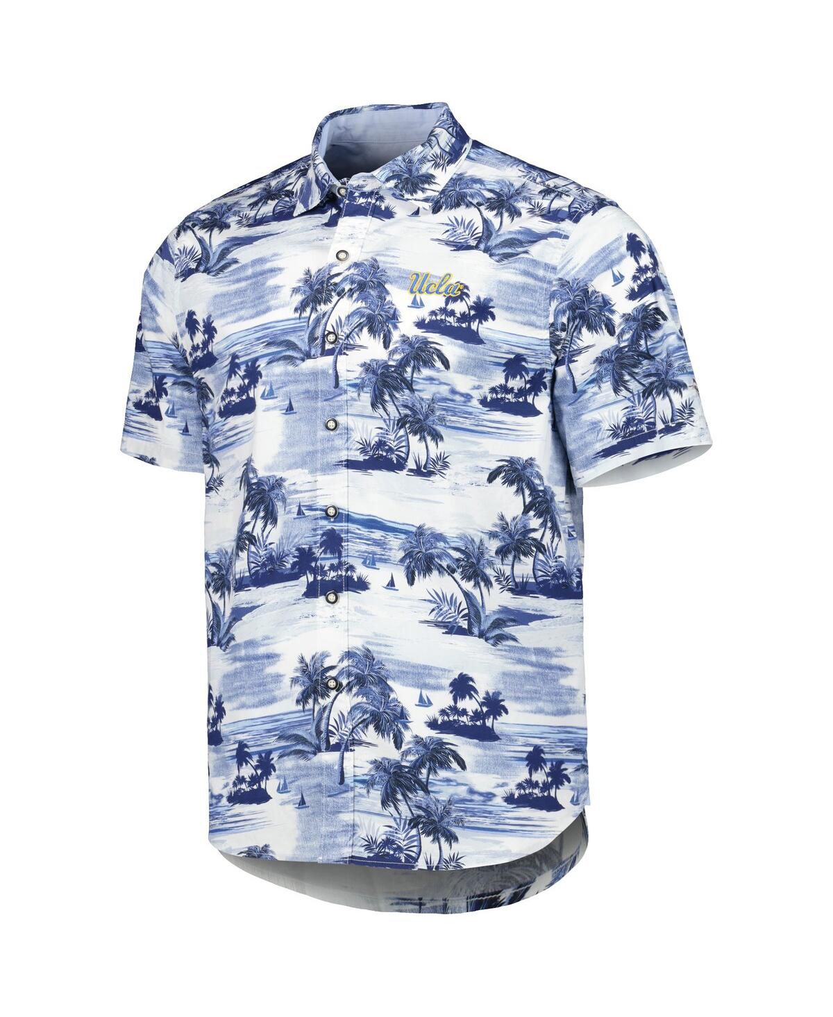 Men's New York Mets Tommy Bahama Navy Baseball Bay Button-Up Shirt
