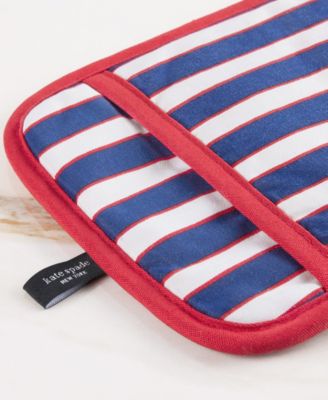 Botanical Stripe Pot Holder 2-Pack Set, 7" x 10"
