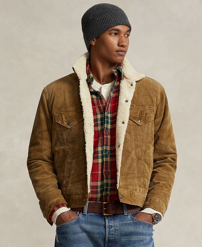 Polo Ralph Lauren Men's Fleece-Lined Corduroy Trucker Jacket - Macy's