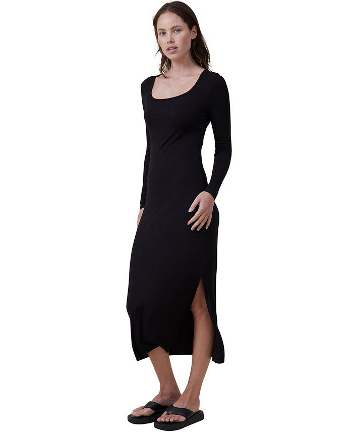 COTTON ON Women's Staple Long Sleeve Maxi Dress - Macy's