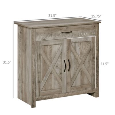 32&amp;#x22; Modern Farm Style Sideboard Storage Buffet Server Cabinet Organizer