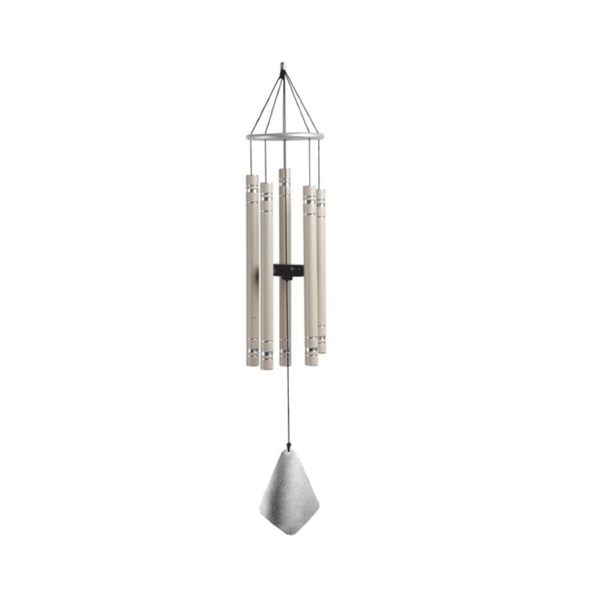 36" Long Gray Tuned Traditional Wind Chime - Grey