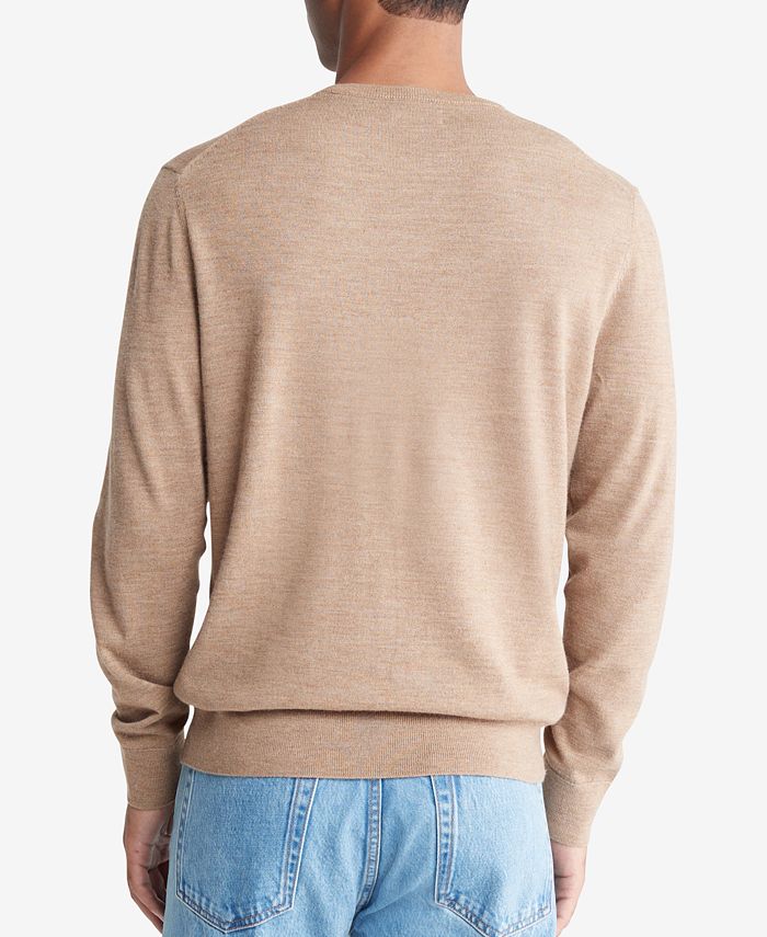 Calvin Klein V-neck Merino wool knit sweater, men's size M / eaa511252