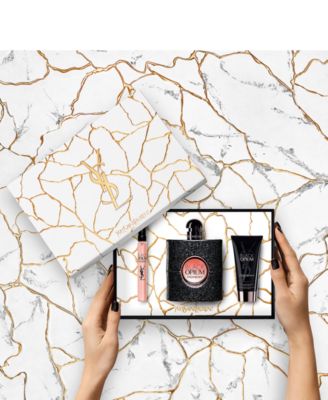 Yves Saint Laurent Opium セット Amazon.com : YVES SAINT LAURENT Black Opium Gift Set (Eau de